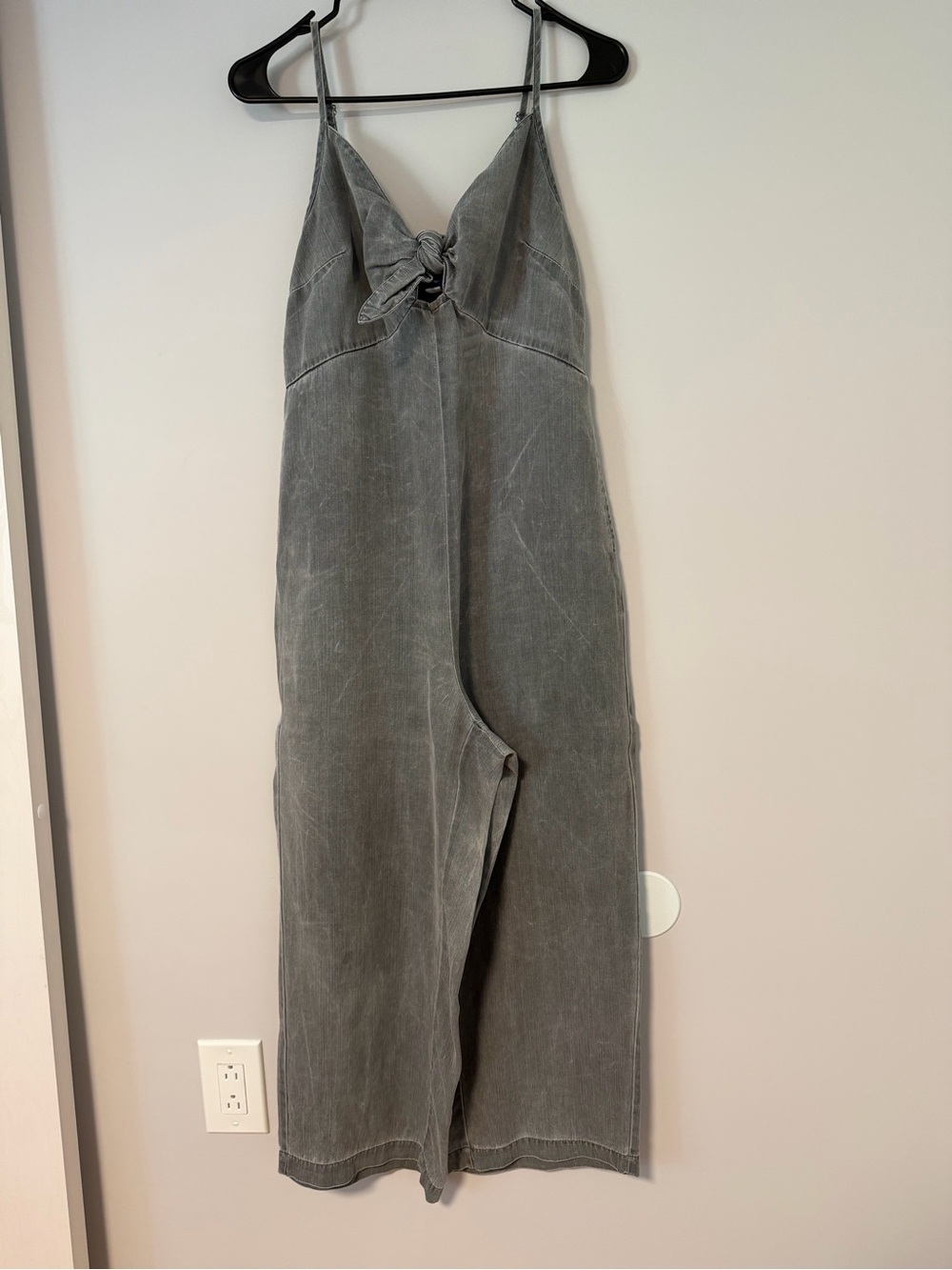 Washed Gray Denim Pants